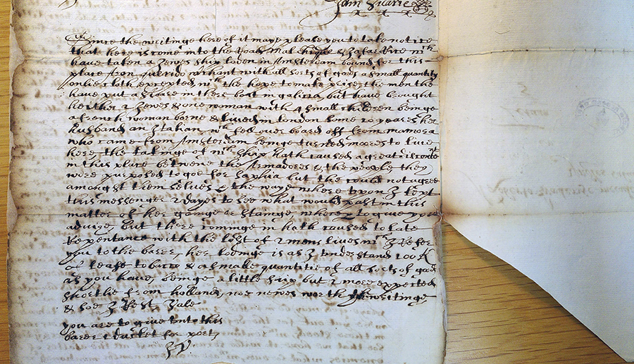 Page from a manuscript with handwritten text in ink.