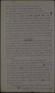 Image of a typed document relating the case of Robert Betty