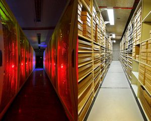 Borthwick Institute - an image of a digital archive and a traditional repository, side by side