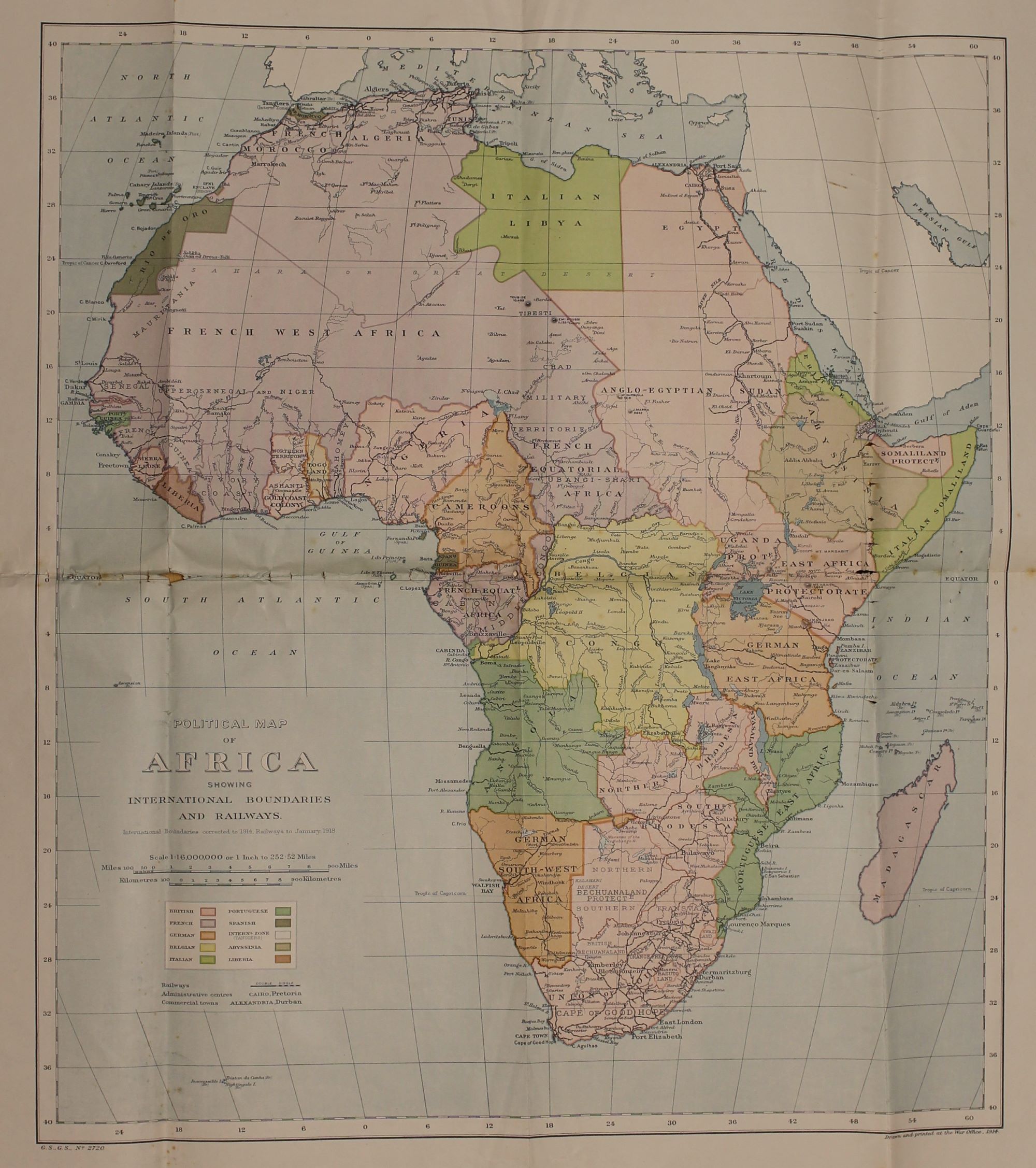 A historical map of Africa