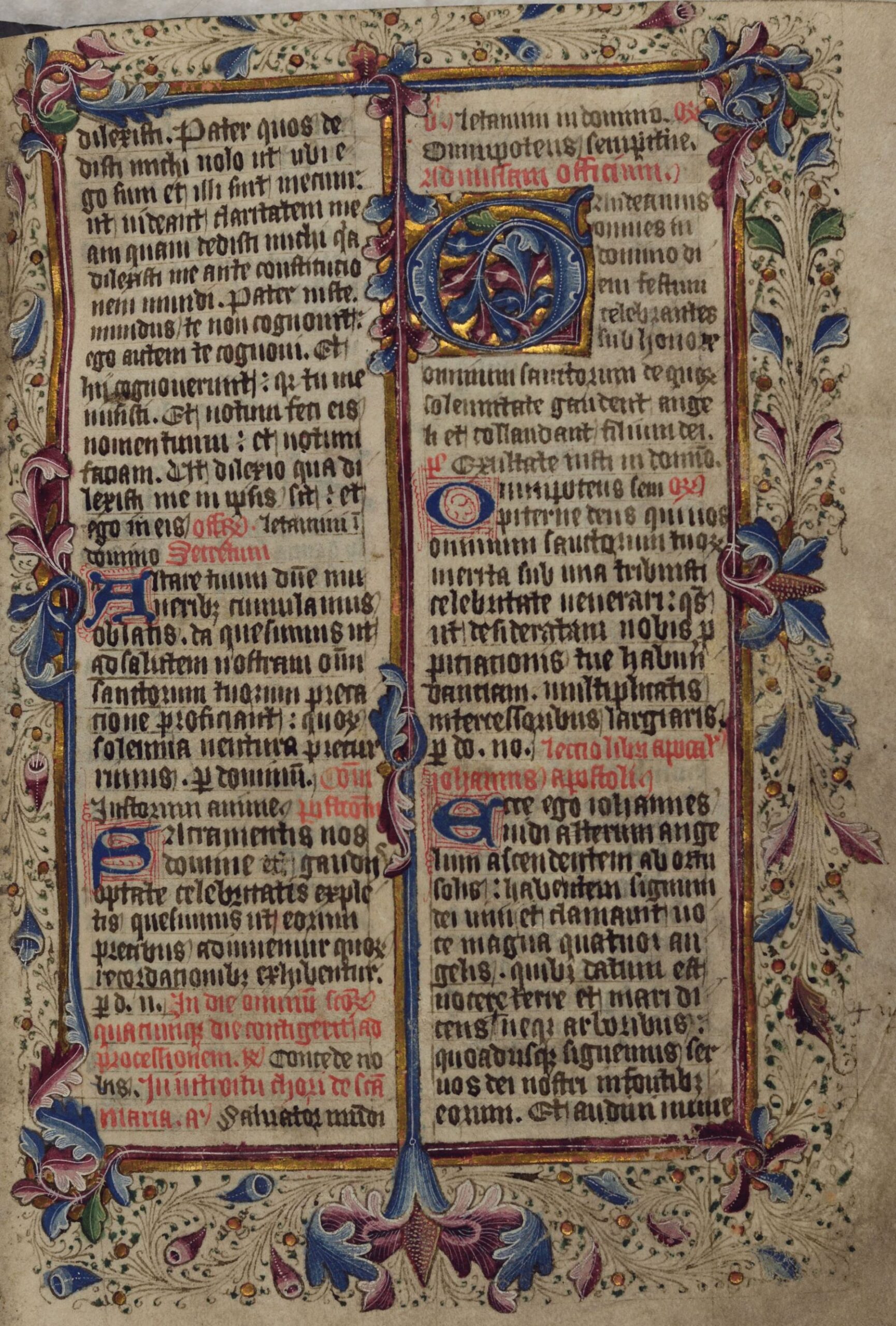 An old and colourful illustrated manuscript
