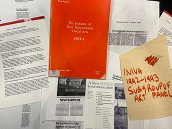 A birds-eye view of a selection of documents relating to iniva.