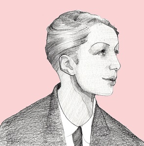 An illustration of Evelyn Dove, drawn from a photograph. By Sophie Glover.