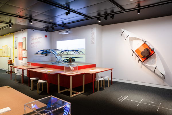 A photograph of the Spirit of Invention Exhibition - showing the Colin Furze hoverbike
